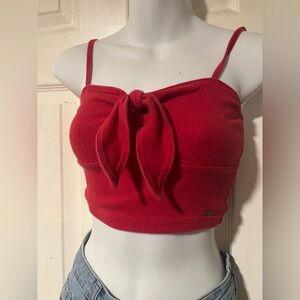 Super super cute holster red crop top